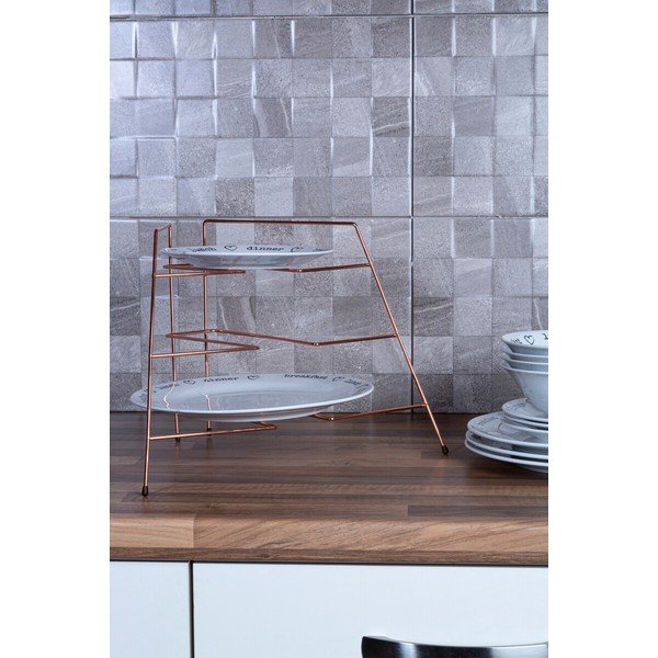 Vara krāsas metāla papildu virtuves plaukts 37x25 cm Rowan – Premier Housewares-image-1
