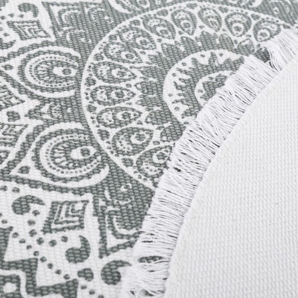 2 pelēku apaļu paklāju komplekts Unimasa, ⌀ 90 cm-image-3