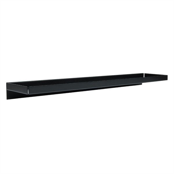 Melns metāla sienas plaukts 80 cm Bakku – OYOY Living Design