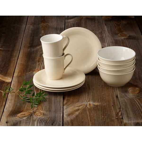 Balti bēšs porcelāna deserta šķīvis Villeroy & Boch Like Color Loop, ø 21,5 cm-image-2