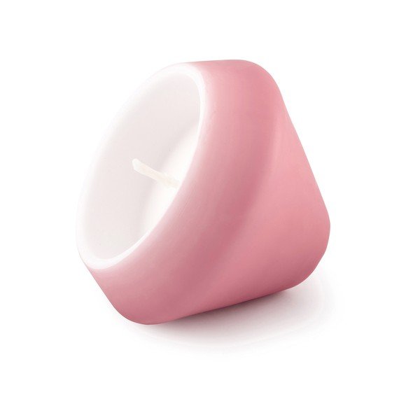 Rozā svece Unipar Floating Cone, degšanas laiks 15 stundas