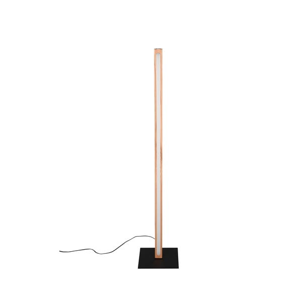 Melna/dabīga toņa LED stāvlampa (augstums 115 cm) Bellari – Trio