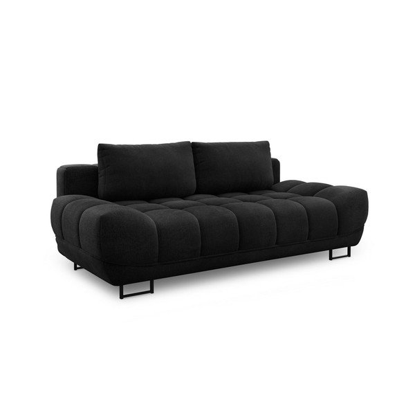 Melns trīsvietīgs izlaižams dīvāns ar glabāšanas vietu Windsor & Co Sofas Cumulus-image-3