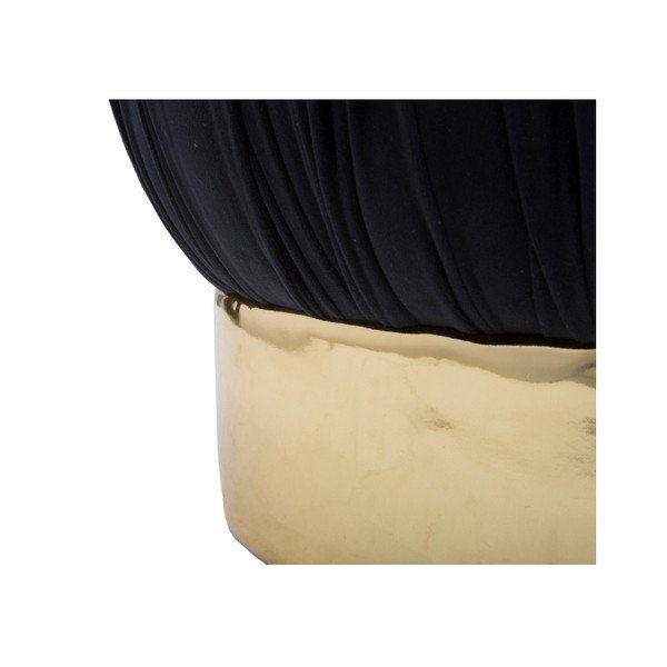 Melns pufs ar uzglabāšanas vietu Mauro Ferretti Paris, ⌀ 41 cm-image-2