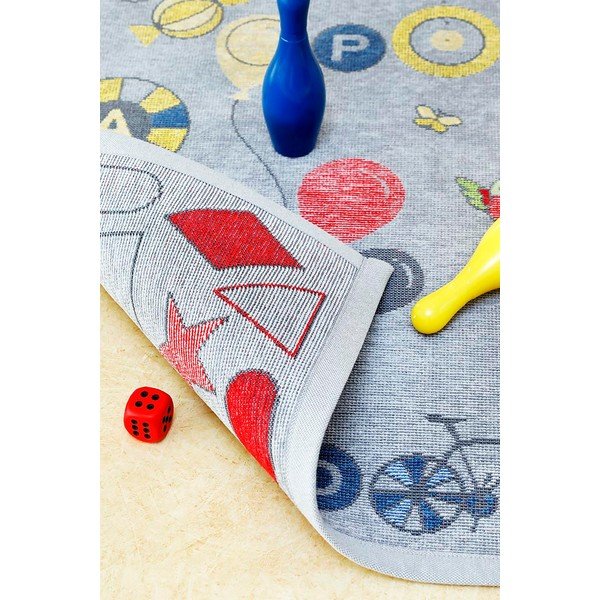 Pelēks divpusējs bērnu paklājs Narma Tähemaa, 160 x 230 cm-image-4