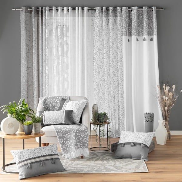 Pelēks pleds 125x150 cm Flavie – douceur d'intérieur-image-4