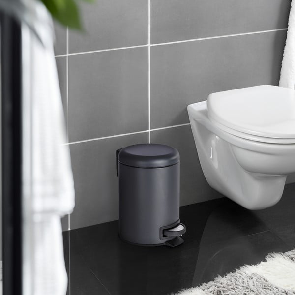 Melns atkritumu grozs Wenko Leman, 3 l-image-1