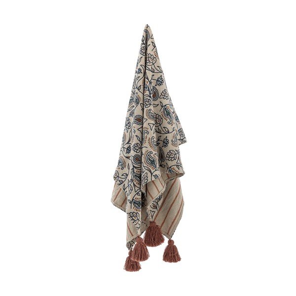 Pleds no kokvilnas maisījuma 130x160 cm Paisley – Bloomingville-image-2