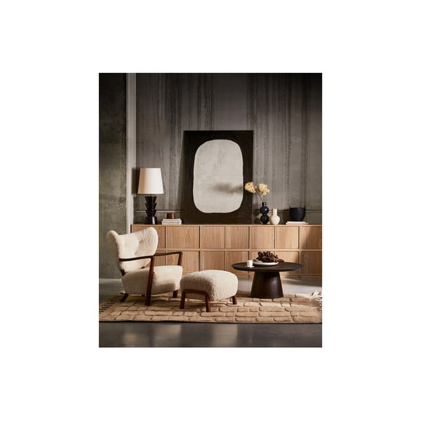 Dabīga toņa modulārais TV galdiņš ar ozolkoka imitāciju 77x44 cm Modulair – vtwonen-image-1