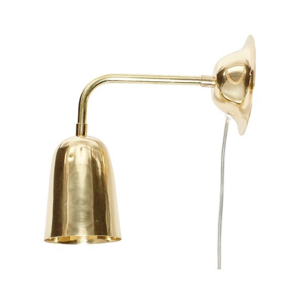 Misiņa sienas lampa Hübsch Kate