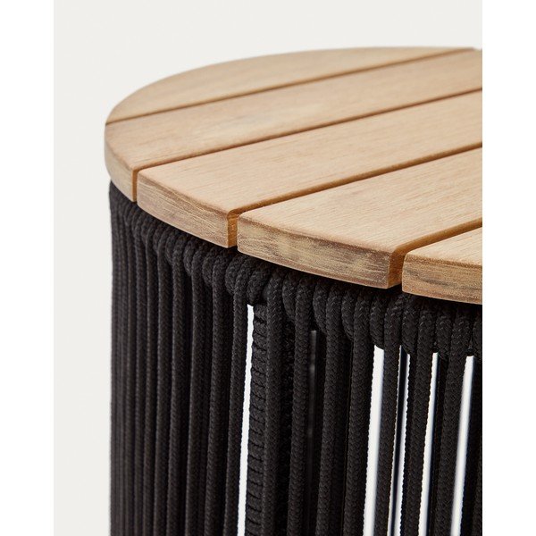 Apaļš dārza kafijas galdiņš ar akācijas koka galda virsmu ø 40 cm Dandara – Kave Home-image-4
