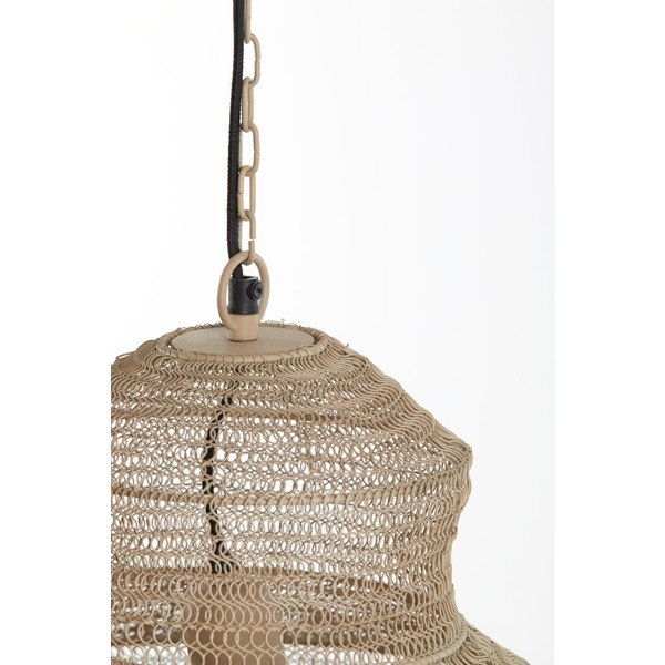 Bēša metāla piekaramā lampa Nakisha – Light & Living-image-3