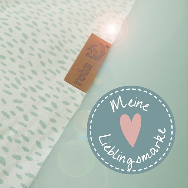 Gaiši zaļš bērnu rotaļu paklājiņš 100x100 cm Woodland Buddies – Roba-image-2