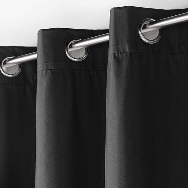 Melns siltumizolējošs aizkars 140x260 cm Icemount – douceur d'intérieur-image-2