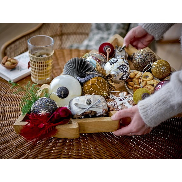 Stikla Ziemassvētku eglītes bumbiņa Mouna – Bloomingville-image-1