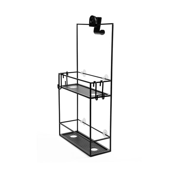 Melns piekarams tērauda vannas istabas plaukts Cubiko – Umbra-image-3