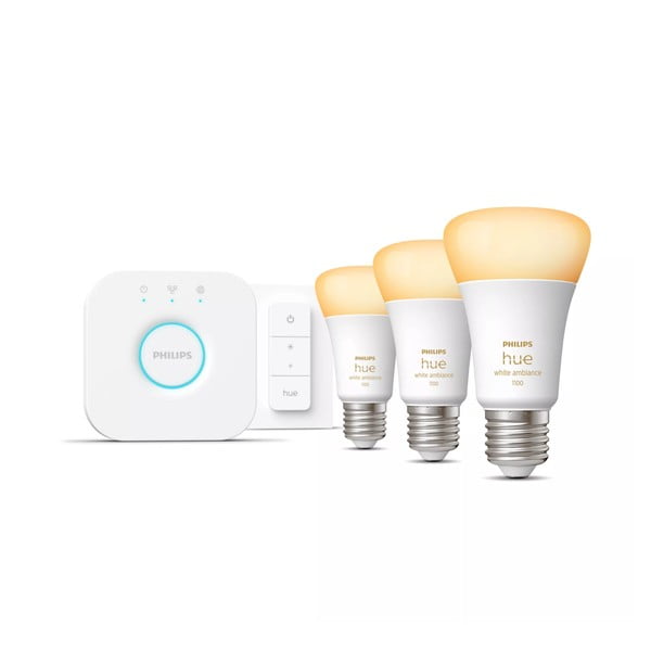 Starta komplekts ar E27 spuldžu ietveri (5 gab.), 11 W White ambiance – Philips Hue-image-1