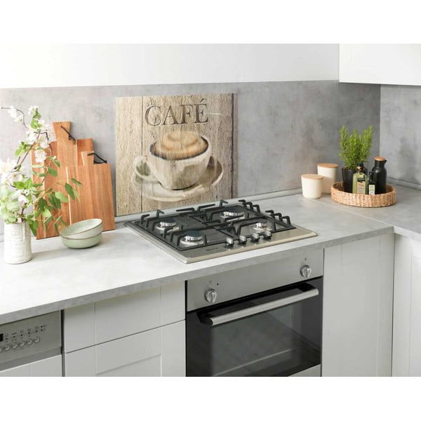 Stikla sienas aizsargplāksne plītij Wenko Café, 60 x 50 cm-image-3