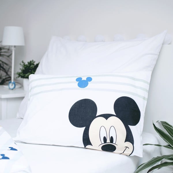 Kokvilnas bērnu gultas veļa 100x135 cm Mickey – Jerry Fabrics-image-3