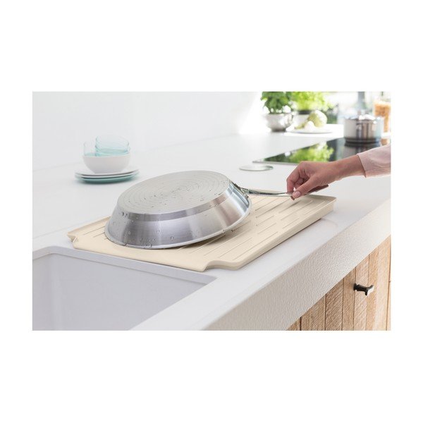 Bēšs metāla trauku žāvētājs 49x38,5 cm – Brabantia-image-2