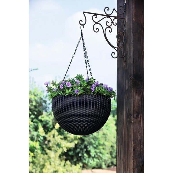 Plastmasas piekarināms un pie sienas liekams puķu pods ø 35 cm Hangingsphere – Keter-image-1