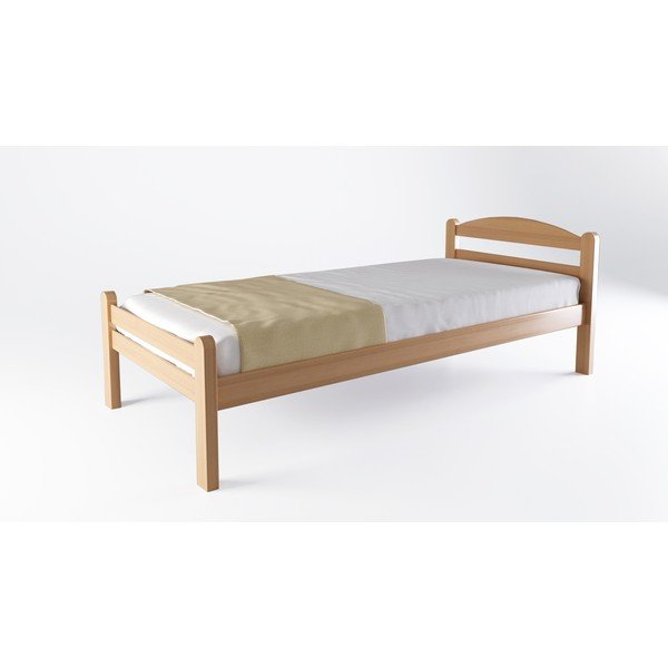 Dabīga toņa dižskābarža masīvkoka divvietīga gulta ar redelēm 180x200 cm Bellariva – B.E.S.-image-3