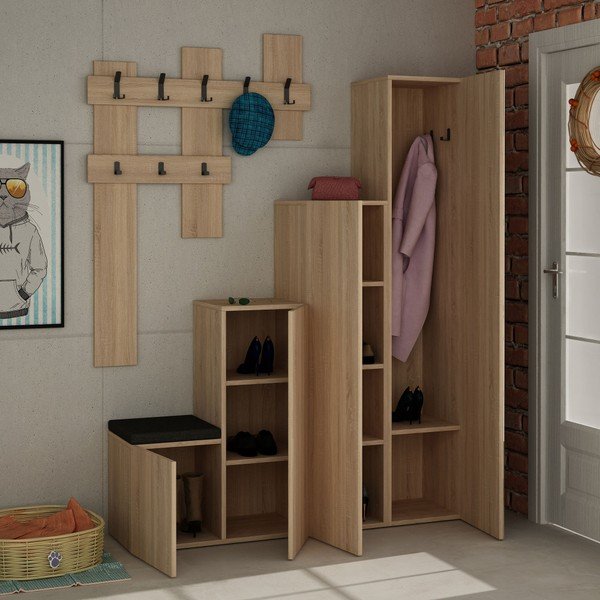 Homitis Up Sonomo skapīša un sienas pakaramo komplektu komplekts-image-3