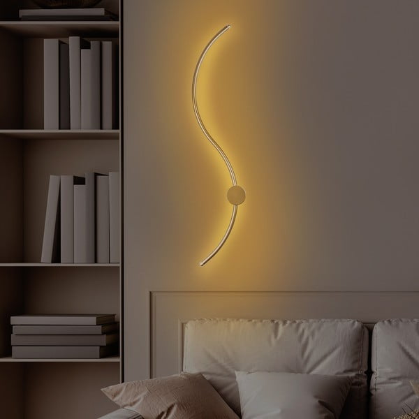Zelta krāsas LED sienas lampa Uyan – Opviq lights-image-2
