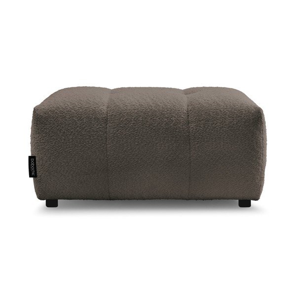 Brūns kāju soliņš no buklē auduma Roxelane – Bobochic Paris