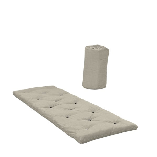 Bēšs futona matracis 70x190 cm Bed In A Bag Linen Beige - Karup Design