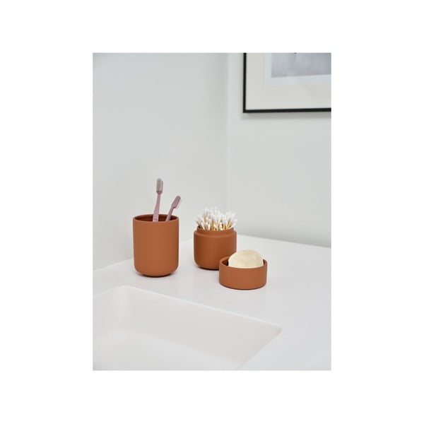 Oranžs māla trauks zobu birstei Ume – Zone-image-3