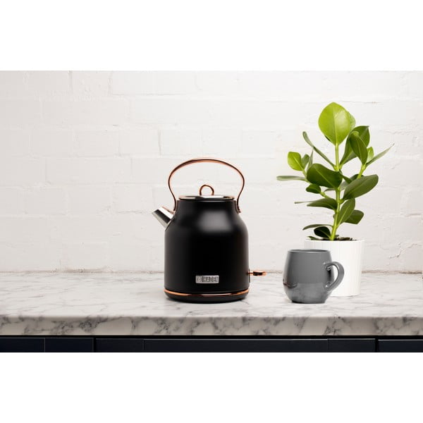 Melna tējkanna 1,7 l Heritage – Haden-image-1