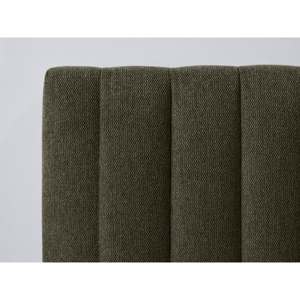 Tumši zaļa/dabīga toņa divvietīga gulta ar redelēm 180x200 cm Oceane – Bobochic Paris-image-4