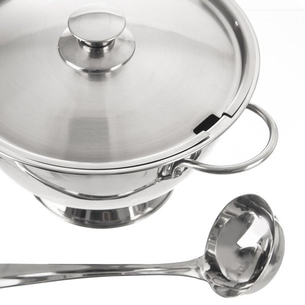 Sudraba krāsas nerūsējošā tērauda bļoda ø 26 cm – Orion-image-3