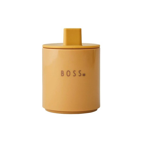 Sinepju dzeltenas bērnu krūzes dizaina burti Mini Boss-image-1