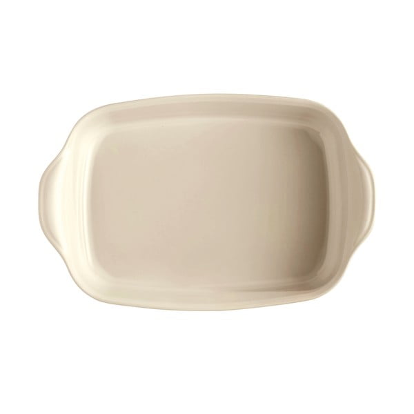 Taisnstūra formas cepamais trauks ziloņkaula krāsā Emile Henry, 42,5 x 28 cm-image-2