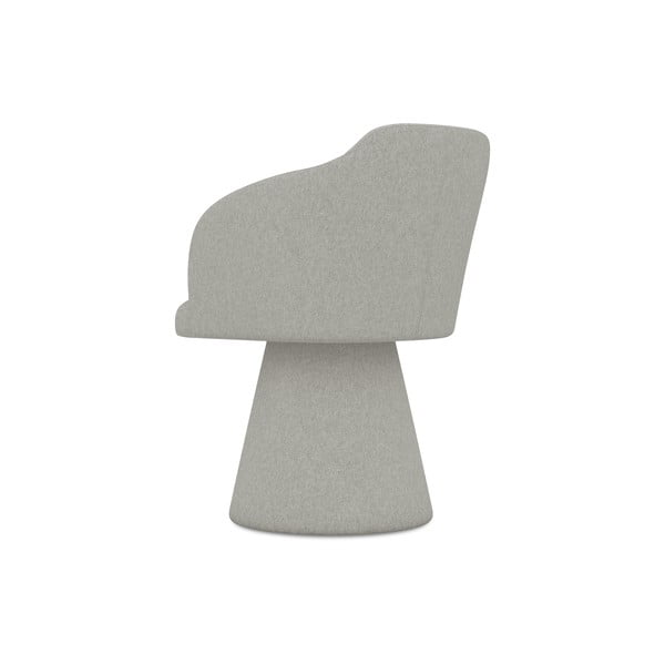 Gaiši pelēks polsterēts ēdamistabas krēsls Kanoa – Makamii-image-3