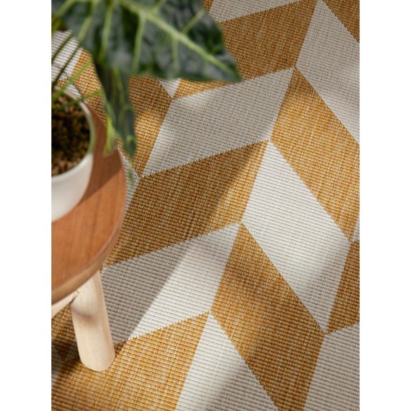 Okera dzeltens/krēmkrāsas iekštelpu un āra paklājs 120x170 cm Haringey Terrick – Ted Baker-image-4