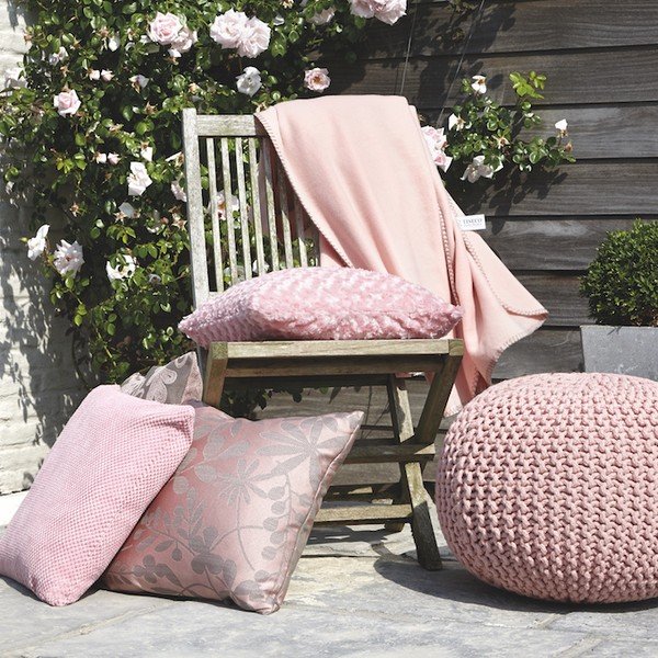 Pelēks adīts pufs ZicZac-image-1