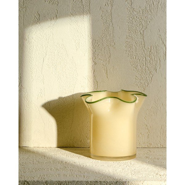 Dzeltena stikla vāze (augstums 19,5 cm) Endasi – Kave Home-image-1