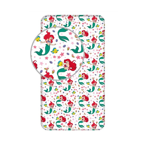 Kokvilnas bērnu palags ar gumiju 90x200 cm Ariela "Friends" – Jerry Fabrics