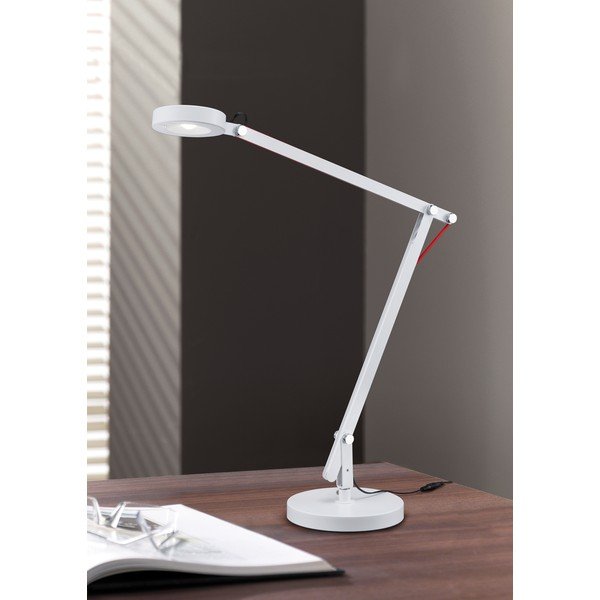 Balta LED galda lampa ar saliekamu konstrukciju (augstums 90 cm) Amsterdam – Trio-image-2
