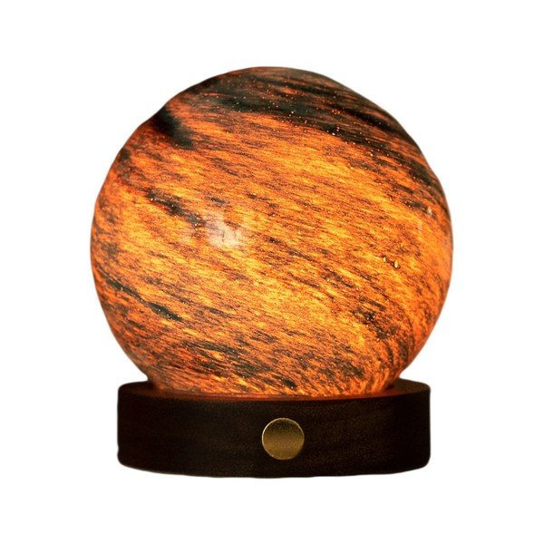 Tumši brūns/tumša dabīga toņa gaismas dekors ar USB ø 8 cm Stellar Ocean – Gingko