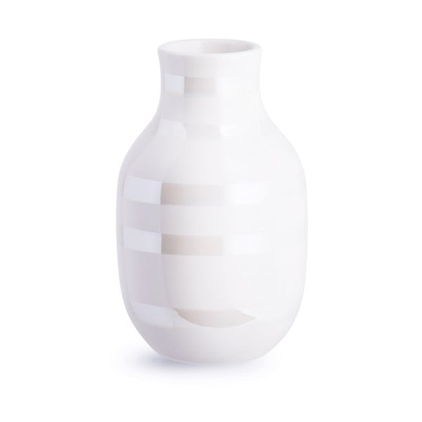 Balta keramikas vāze Kähler Design Omaggio, augstums 12,5 cm