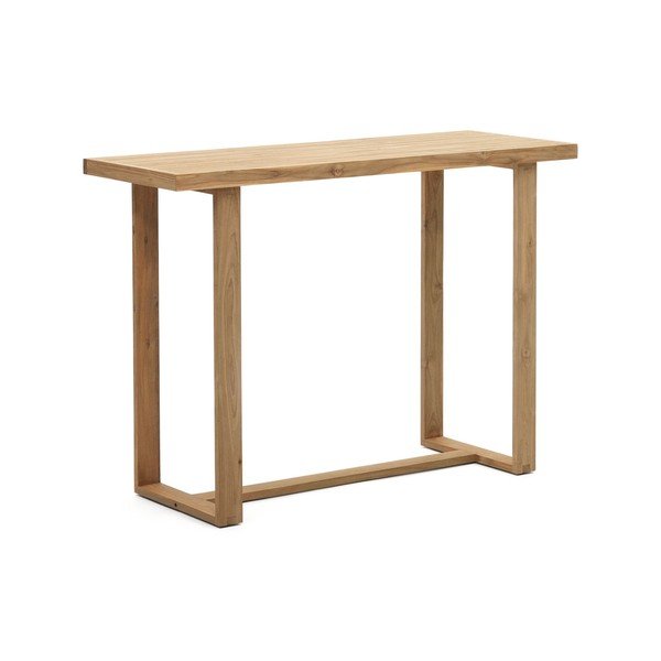 Tīkkoka masīvkoka dārza bāra galds 140x70 cm Canadell – Kave Home