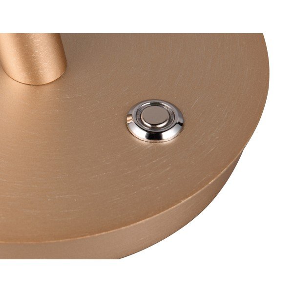 Zelta krāsas LED galda lampa ar metāla abažūru (augstums 56 cm) Nala – Trio Select-image-1