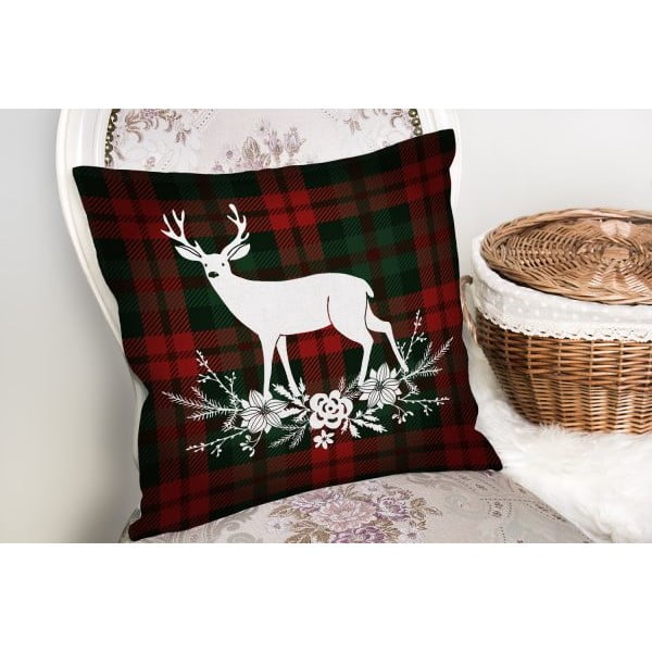 Spilvendrāna ar Ziemassvētku motīvu 43x43 cm – Mila Home-image-2