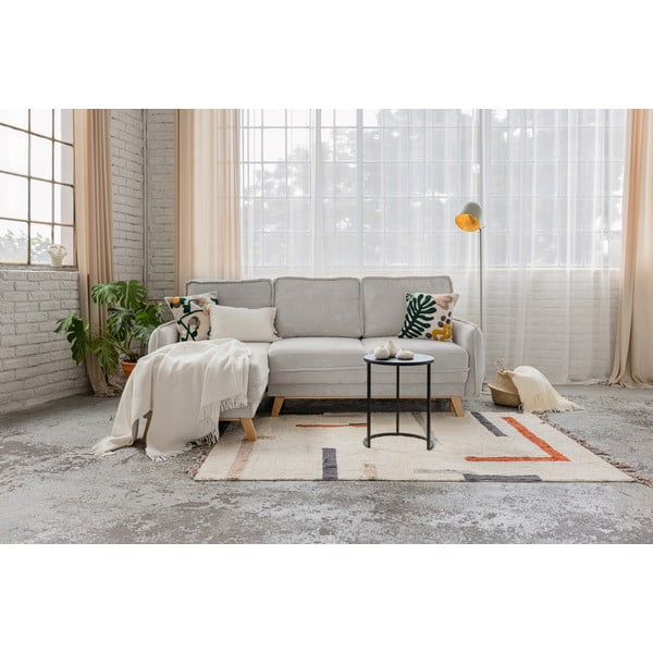 Zils velveta salokāms stūra dīvāns (ar maināmu stūri) Tori – Bonami Selection-image-1