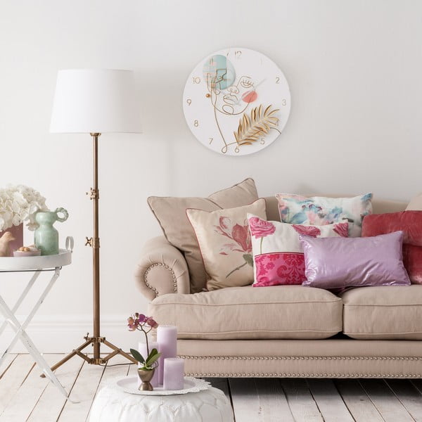 Stikla sienas pulkstenis ø 30 cm Feminine line - Styler-image-3