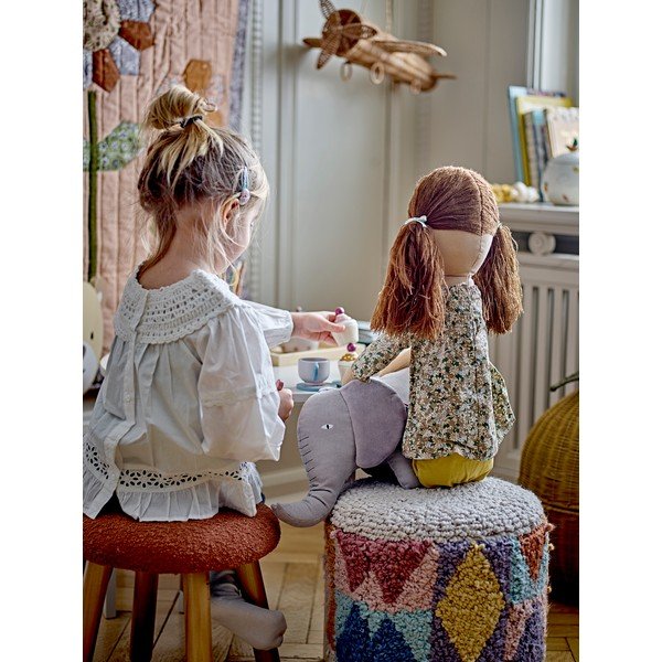 Bērnu pufs no buklē auduma Miaki – Bloomingville Mini-image-4